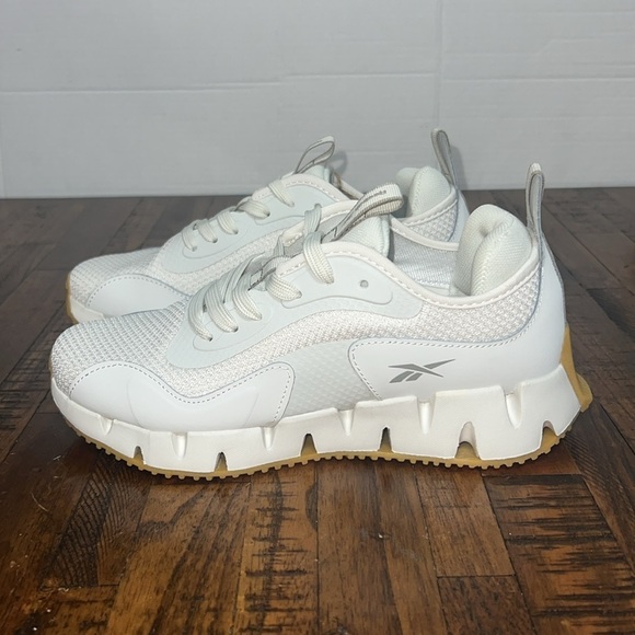 Reebok Ortholite Zig Dynamica Sneakers Athletic Shoes white gray womens 7 NWT - Picture 5 of 16